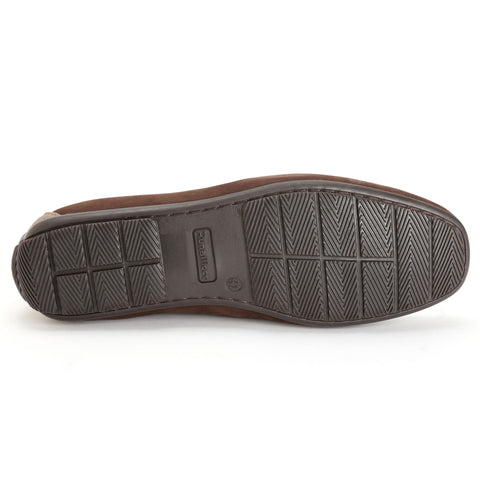 Chocolate Brown Nubuck/Brown Leather Basketweave