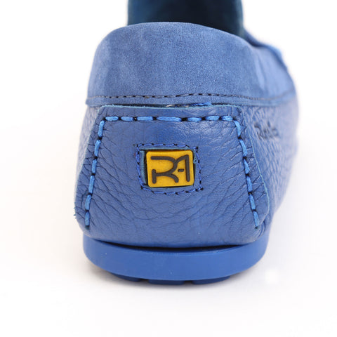 Electric Blue Grained Leather/Royal Blue Nubuck